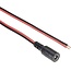 DC plug (v) 5,5 x 2,1mm stroomkabel met open einde - max. 3A / zwart/rood - 2 meter