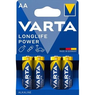 Varta Varta AA (LR6) Longlife Power batterijen - 4 stuks in blister