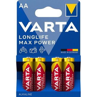 Varta Varta AA (LR6) Longlife Max Power batterijen - 4 stuks in blister