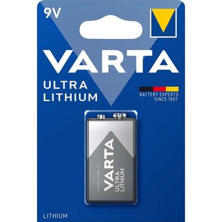 Varta Varta E (6F22) 9V Ultra Lithium batterij - 1 stuk in blister