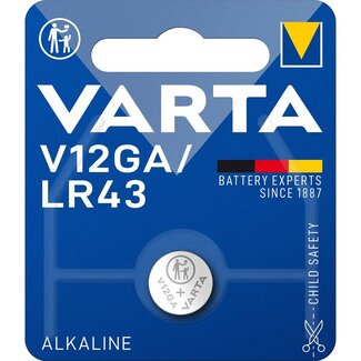 Varta Varta LR43 (V12GA) Alkaline knoopcel-batterij / 1 stuk