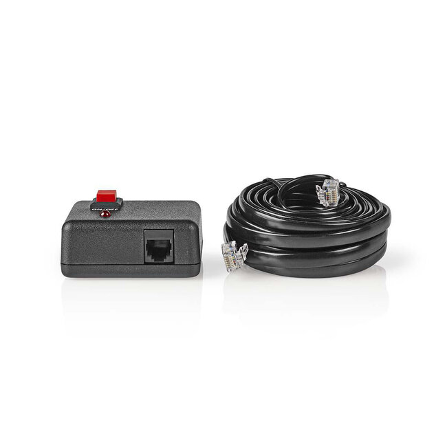Afstandsbediening met RJ11 connector voor zuivere sinus omvormers - 5 meter