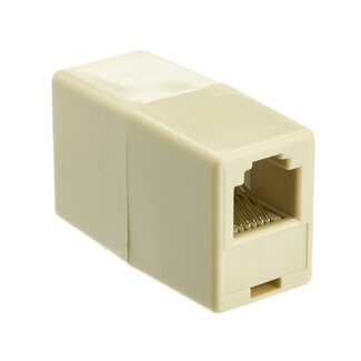 Transmedia RJ12 - RJ12 crossover telefoon adapter / wit