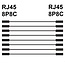 RJ45 - RJ45 8-aderige ISDN telefoonkabel / zwart - 3 meter