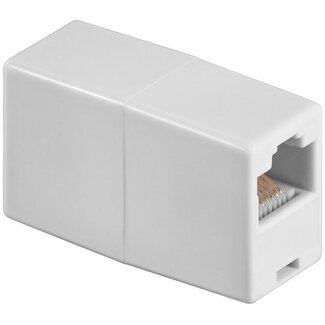 S-Impuls RJ45 - RJ45 8-aderige ISDN telefoon koppelstuk / wit