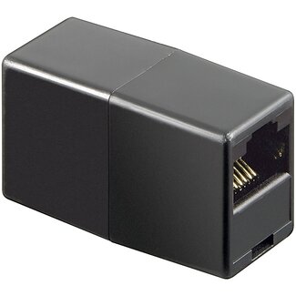 MaxTrack RJ45 - RJ45 8-aderige ISDN telefoon koppelstuk / zwart