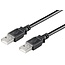 USB naar USB kabel - USB2.0 - tot 0,5A / zwart - 1 meter
