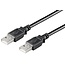 USB naar USB kabel - USB2.0 - tot 0,5A / zwart - 3 meter