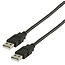 USB naar USB kabel - USB2.0 - tot 2A / zwart - 1 meter