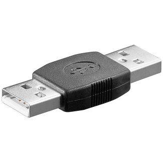 S-Impuls USB-A (m) - USB-A (m) koppelstuk - USB2.0 / zwart