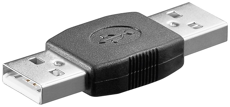 S-Impuls USB-A (m) - USB-A (m) koppelstuk - USB2.0 / zwart