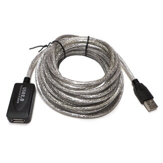 Dolphix Actieve USB naar USB verlengkabel - USB2.0 - tot 0,5A - 5 meter