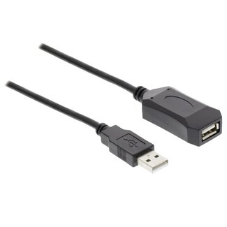 Nedis Actieve USB naar USB verlengkabel - USB2.0 - tot 0,5A - 10 meter