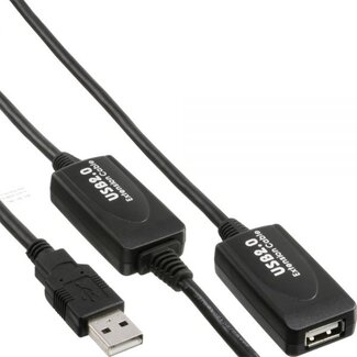 InLine InLine actieve USB naar USB verlengkabel - USB2.0 - tot 0,5A - 15 meter