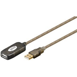 Goobay Goobay actieve USB naar USB verlengkabel - USB2.0 - tot 0,5A - 5 meter