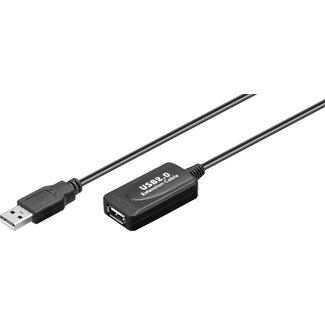 Goobay Goobay actieve USB naar USB verlengkabel - USB2.0 - tot 0,5A - 10 meter