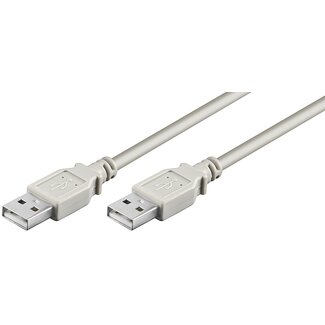 Goobay USB naar USB kabel - USB2.0 - tot 0,5A / grijs - 1,8 meter