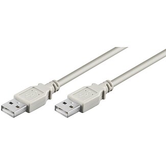 Goobay USB naar USB kabel - USB2.0 - tot 0,5A / grijs - 3 meter