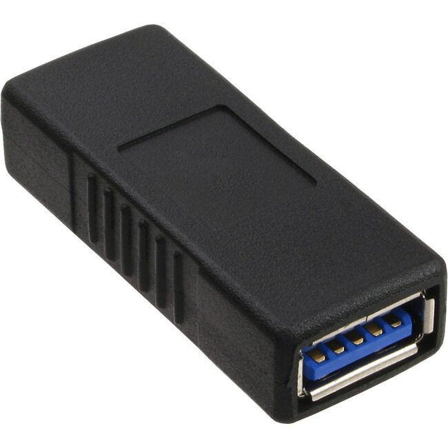 USB-A (v) - USB-A (v) koppelstuk - USB3.0 / zwart