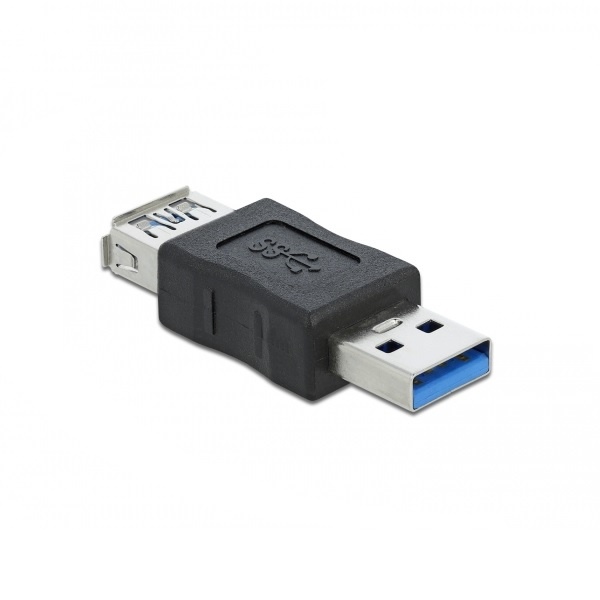 USB-A (m) - USB-A (v) data blocker - USB3.0 / zwart | Onlinekabelshop.nl