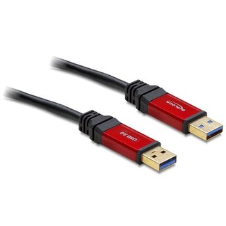 DeLOCK DeLOCK USB naar USB kabel - USB3.0 - tot 2A / zwart - 1 meter