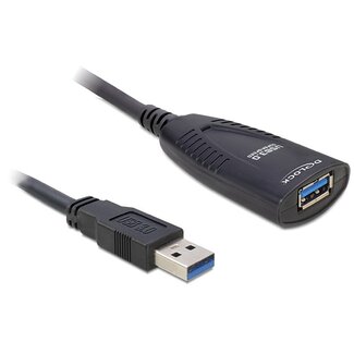 DeLOCK DeLOCK actieve USB naar USB verlengkabel - USB3.0 - tot 0,9A - 5 meter