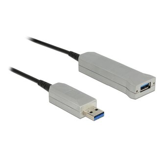 DeLOCK DeLOCK actieve optical fiber USB naar USB verlengkabel - USB3.0 - tot 0,9A - 20 meter