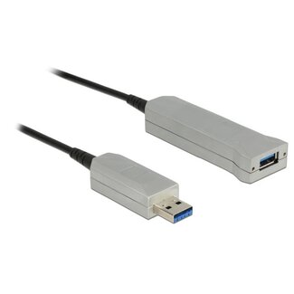 DeLOCK DeLOCK actieve optical fiber USB naar USB verlengkabel - USB3.0 - tot 0,9A - 50 meter