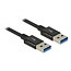 Premium USB naar USB kabel - USB3.1 Gen 2 - tot 2A / zwart - 0,50 meter