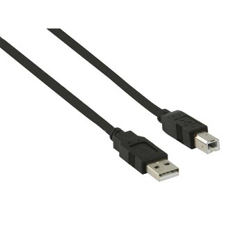 Goobay USB-A naar USB-B kabel - USB2.0 - tot 2A / zwart - 1 meter