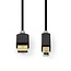 Nedis USB naar USB-B kabel - USB2.0 - tot 2A / zwart - 3 meter