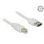 Easy-USB-A naar USB-B kabel - USB2.0 - tot 2A / wit - 2 meter