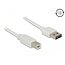 Easy-USB-A naar USB-B kabel - USB2.0 - tot 2A / wit - 3 meter