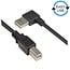 Easy-USB haaks naar USB-B kabel - USB2.0 - tot 0,5A / zwart - 0,50 meter