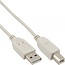 USB naar USB-B kabel - USB2.0 - tot 1A / beige - 3 meter