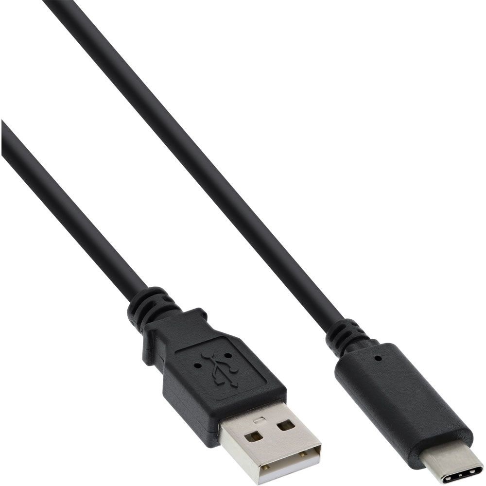 S-Conn USB-C naar USB-A snellaadkabel - USB2.0 - tot 3A / zwart - 3 meter