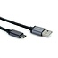 Premium USB-C naar USB-A snellaadkabel - USB2.0 - tot 3A / zwart - 0,80 meter