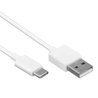 Goobay USB-C naar USB-A kabel - USB2.0 - tot 1A / wit - 1 meter