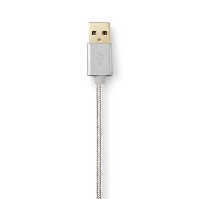 Nedis Premium USB-C naar USB-A kabel - USB2.0 - tot 2A / aluminium - 2 meter