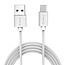 Orico USB-C naar USB-A nylon kabel - USB2.0 - tot 3A / zilver - 1 meter