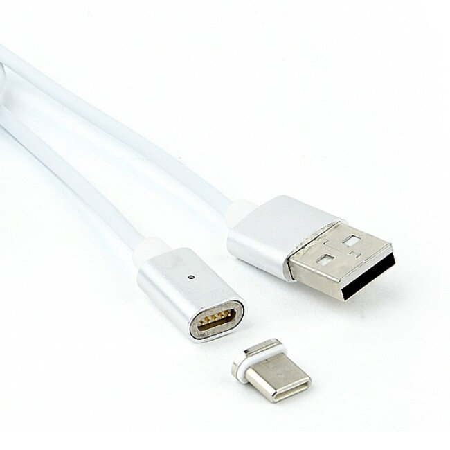 Cablexpert USB-C naar USB-A kabel met magneetconnector - USB2.0 - tot 1,5A - 1 meter