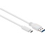 USB-C naar USB-A kabel - USB3.0 - tot 2A / wit - 0,10 meter