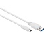 USB-C naar USB-A kabel - USB3.0 - tot 2A / wit - 0,20 meter