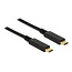 Premium USB-C naar USB-C kabel met E-Marker chip - USB2.0 - tot 20V/5A / zwart - 0,50 meter