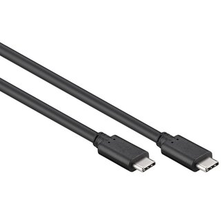 OTB USB-C naar USB-C kabel - USB3.0 - tot 20V/3A / zwart - 1 meter