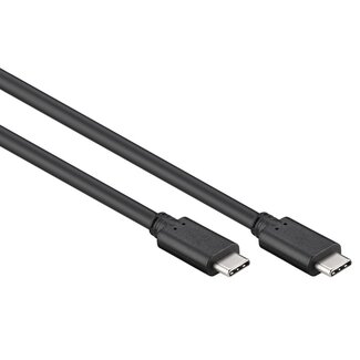 Good Connections USB-C naar USB-C kabel - USB3.0 - tot 20V/3A / zwart - 0,20 meter