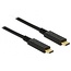 Premium USB-C naar USB-C kabel met E-Marker chip - USB3.0 - PD tot 20V/3A - video tot 8K 30Hz / zwart - 2 meter