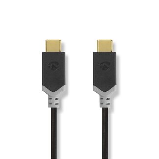 Nedis Nedis USB-C naar USB-C kabel - USB3.0 - tot 20V/3A / zwart - 1 meter