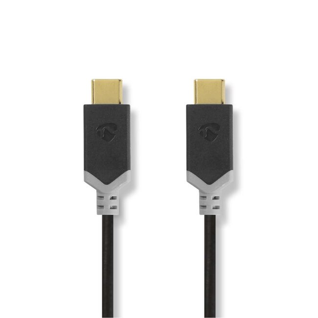 Nedis USB-C naar USB-C kabel - USB3.0 - tot 20V/3A / zwart - 1 meter