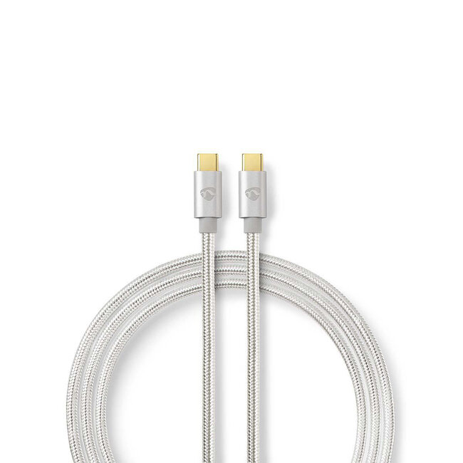 Nedis Premium USB-C naar USB-C kabel - USB3.0 - tot 20V/3A / aluminium - 1 meter